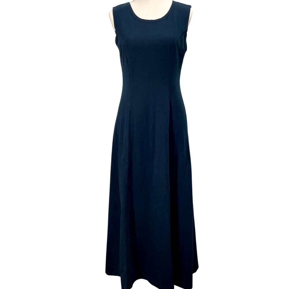 Vintage 90s On The Verge Black Maxi Tank Dress Size Small USA Whismygoth